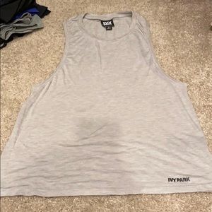 Ivy park drop armhole tank in grey